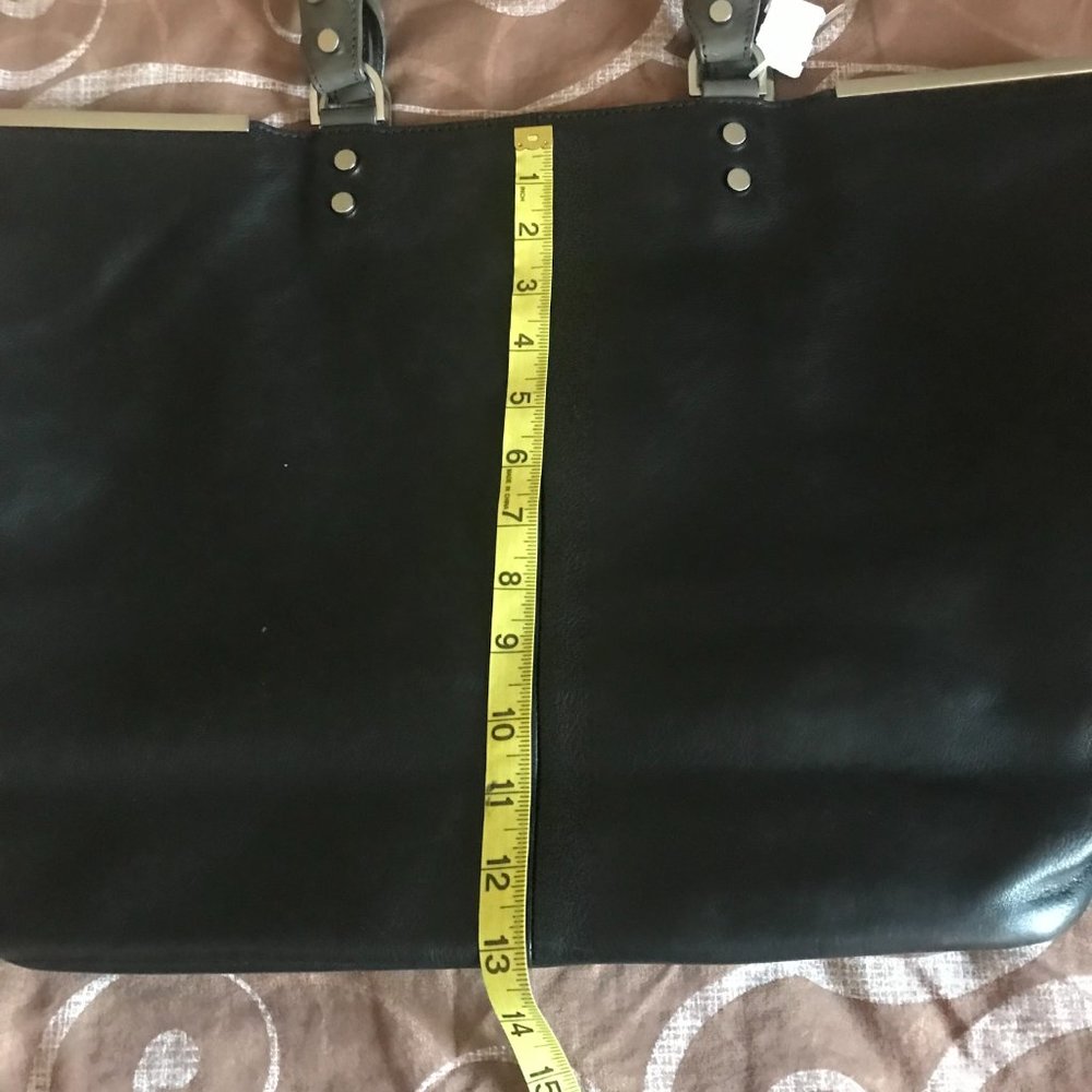 Kenneth Cole Foldable Leather Tote - Picture 5 of 6